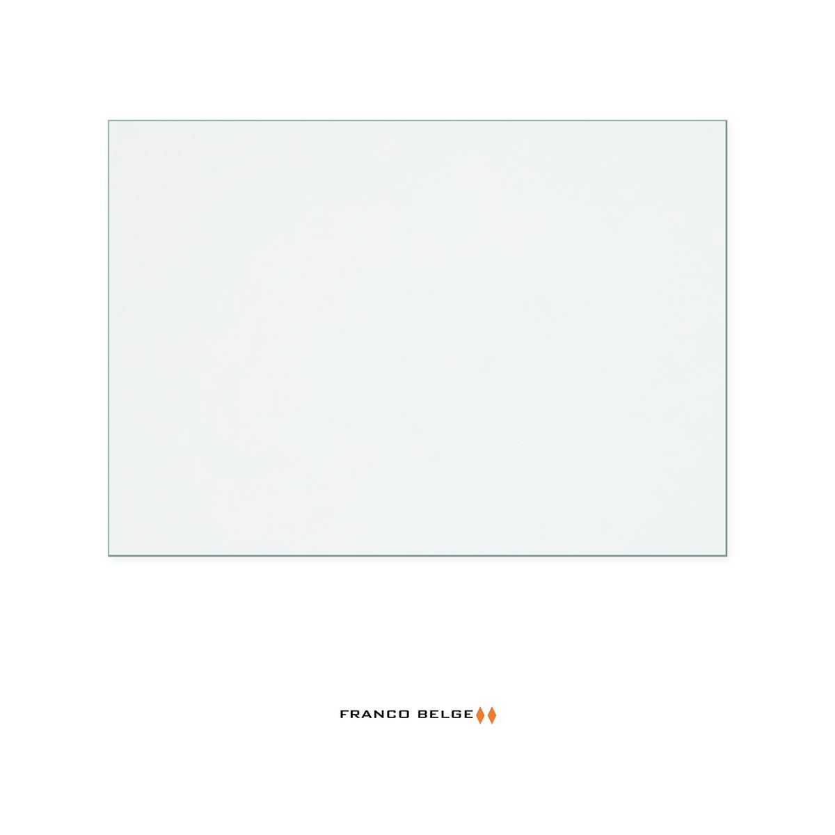 Franco Belge Parissien replacement stove glass, 155 mm high x 220 mm wide