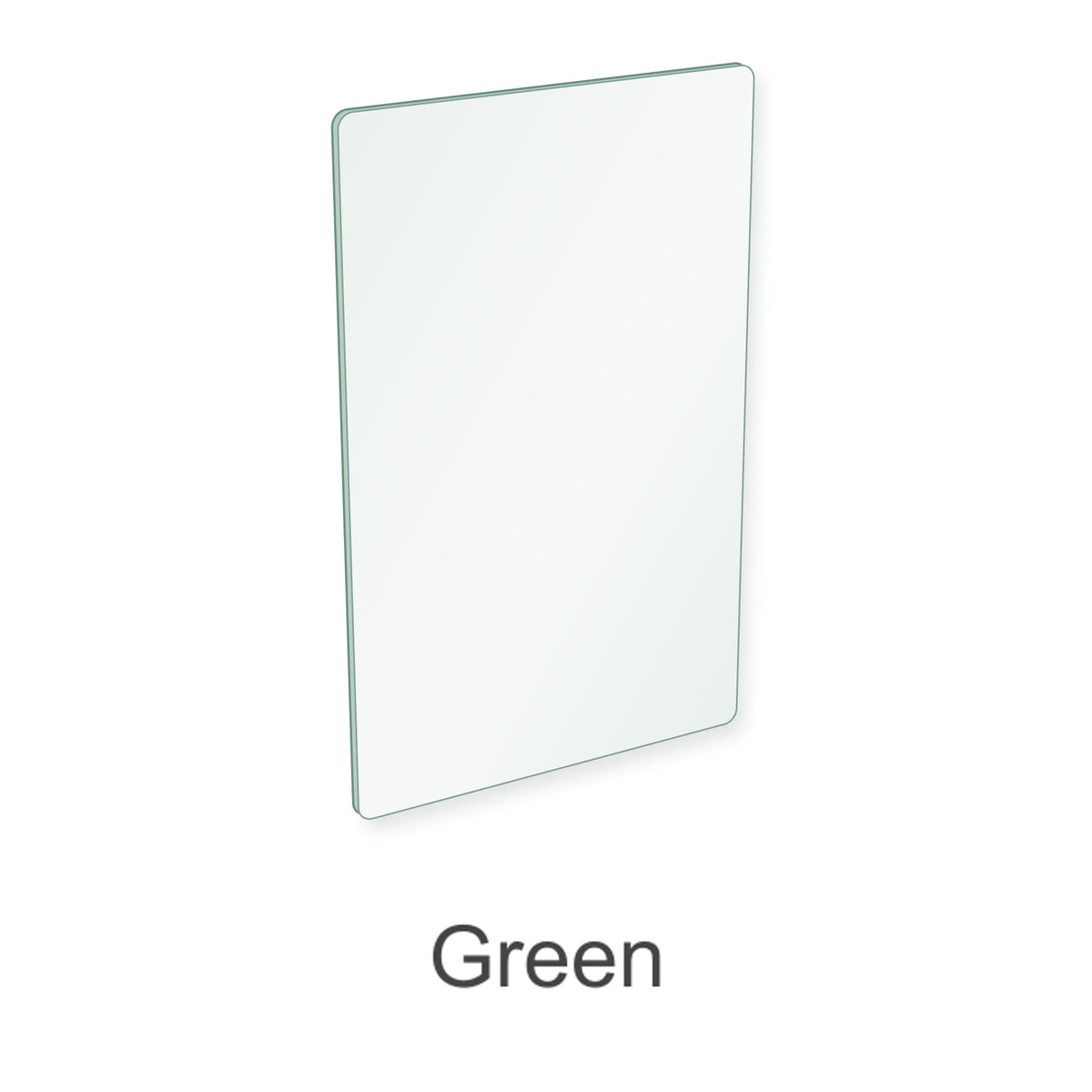 Green 8 replacement glass, 233 x 147 mm, 5 mm thick