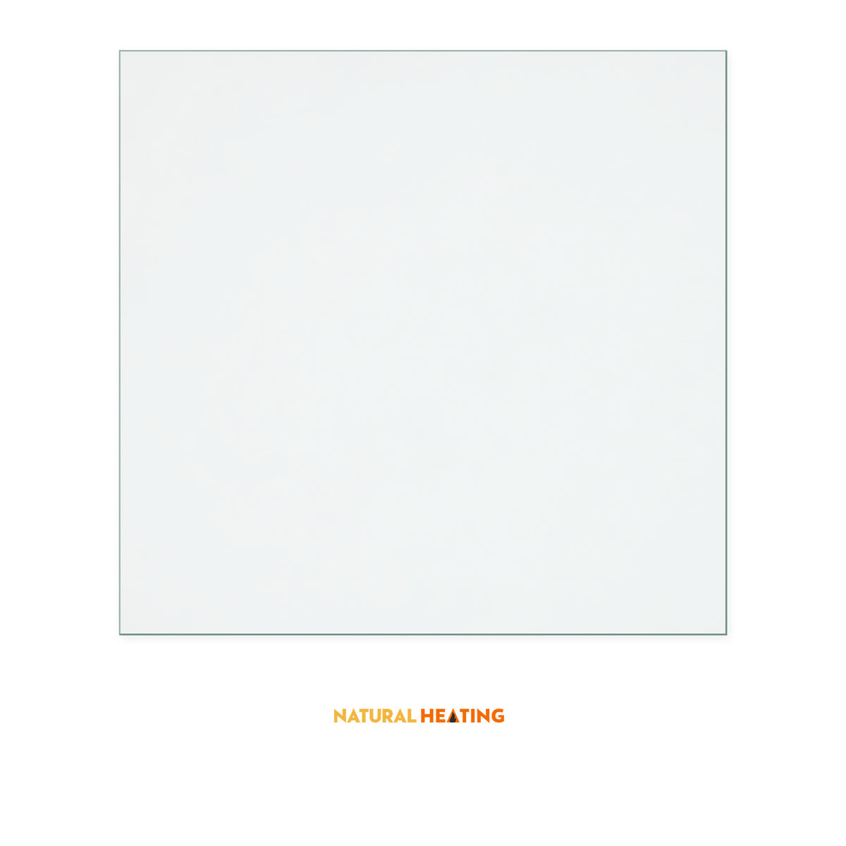 Natural Heating Aspect replacement stove glass, 255 mm high x 265 mm wide, 4 mm thick