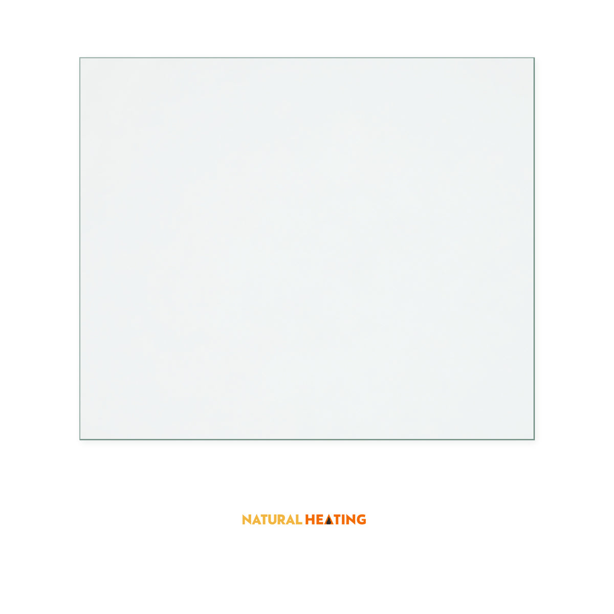 Natural Heating Enya replacement stove glass, 195 mm high x 232 mm wide, 4 mm thick