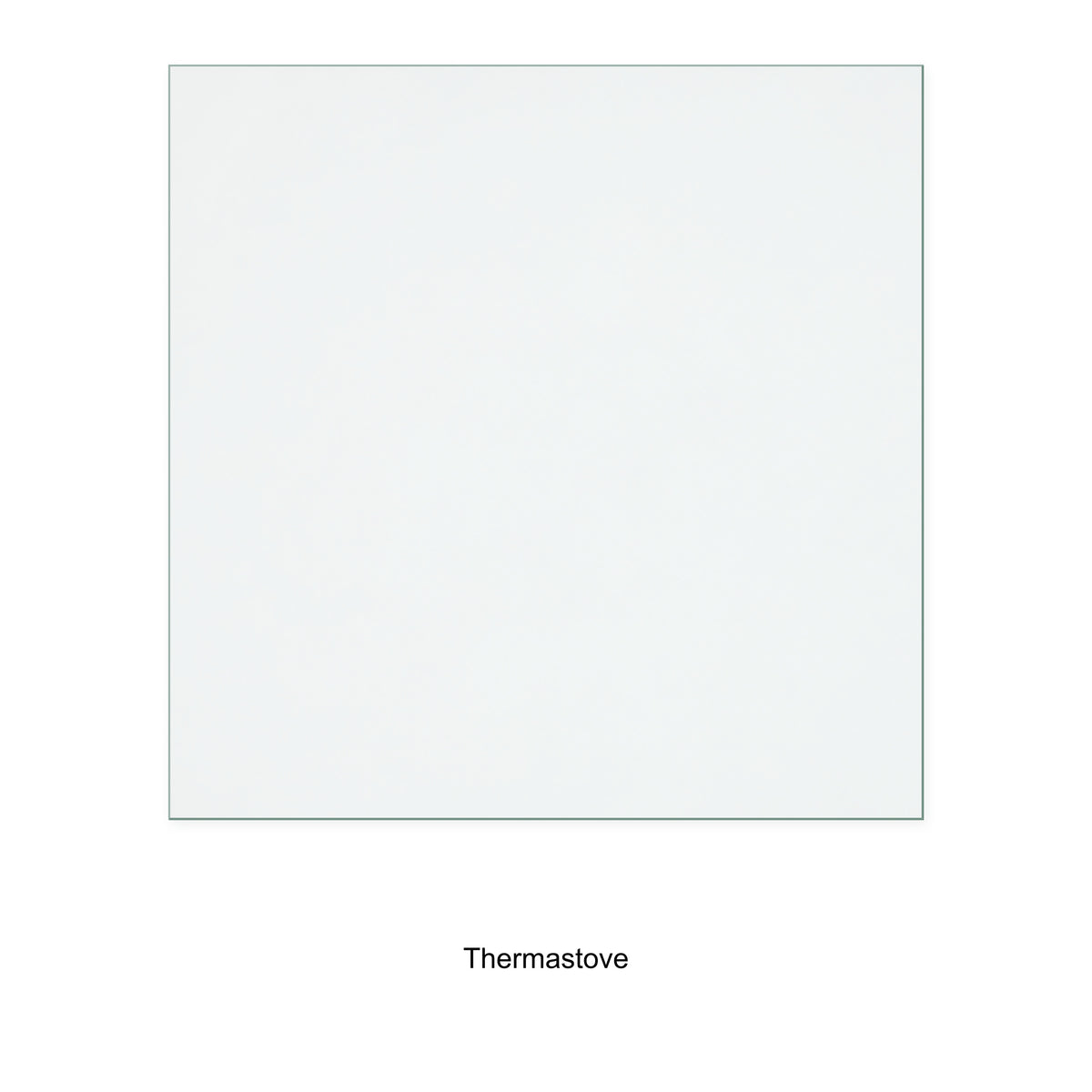 Thermastove replacement stove glass, 172 mm high x 172 mm wide, 4 mm thick
