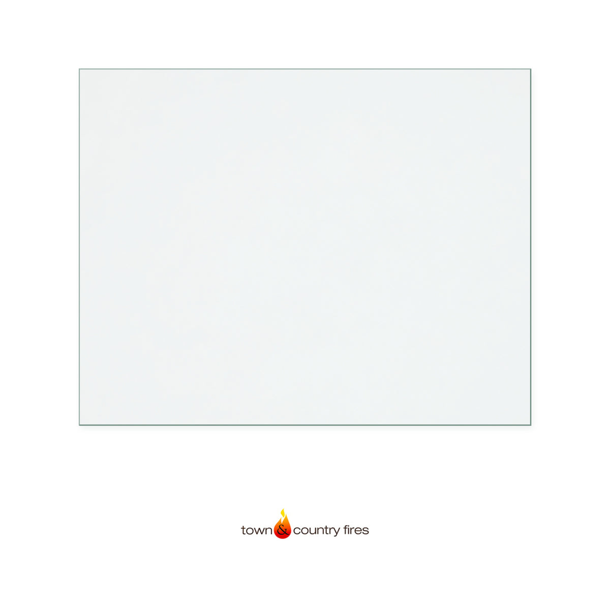 Town & Country Glaisdale replacement stove glass, 344 mm high x 436 mm wide, 4 mm thick