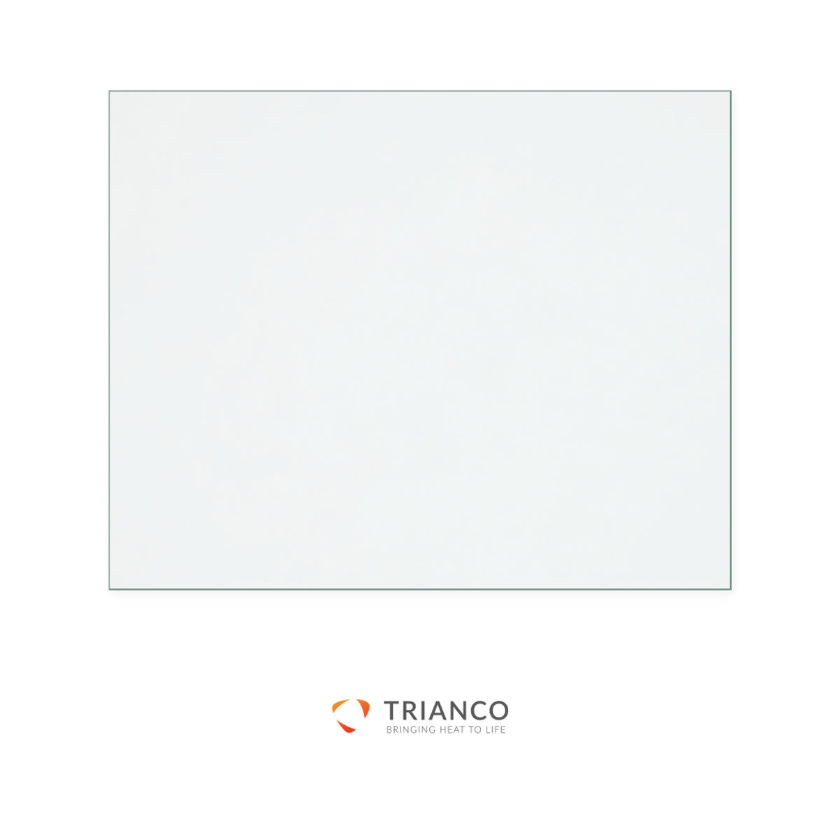 Trianco Coalwood Small - Template 1 replacement stove glass, 174 mm high x 217 mm wide, 4 mm thick