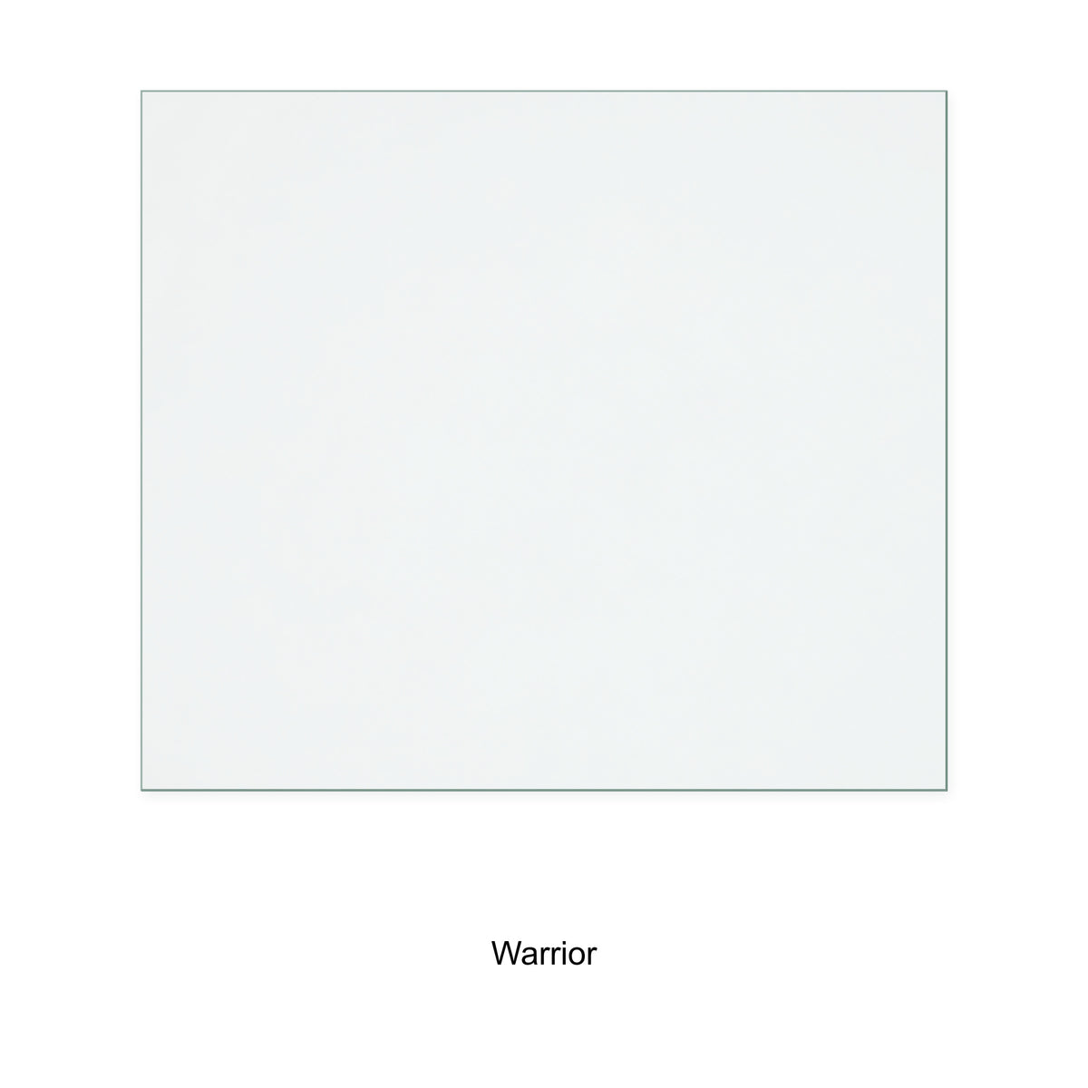 Warrior Royal replacement stove glass, 165 mm high x 190 mm wide, 4 mm thick