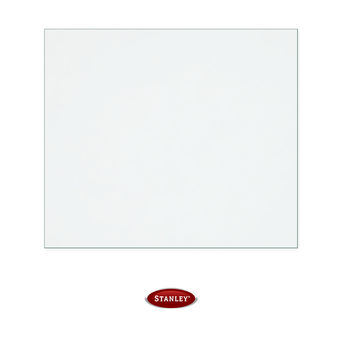 Stanley Super 80 replacement stove glass, 64 mm high x 74 mm wide, 4 mm thick