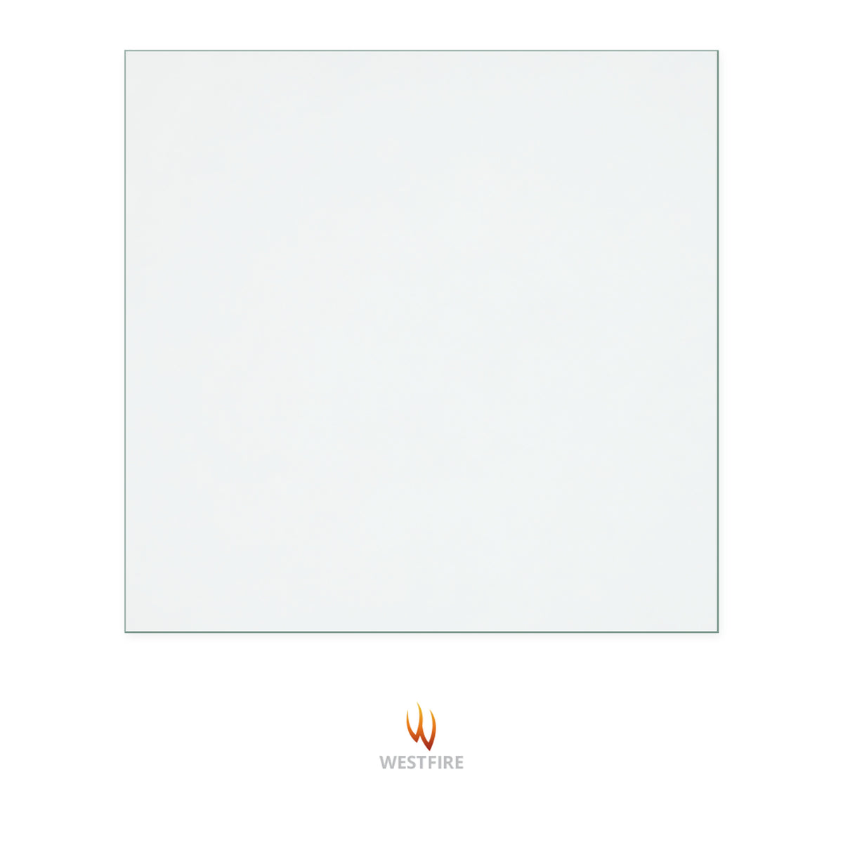 Westfire Mk 1 replacement stove glass, 260 mm high x 265 mm wide, 4 mm thick