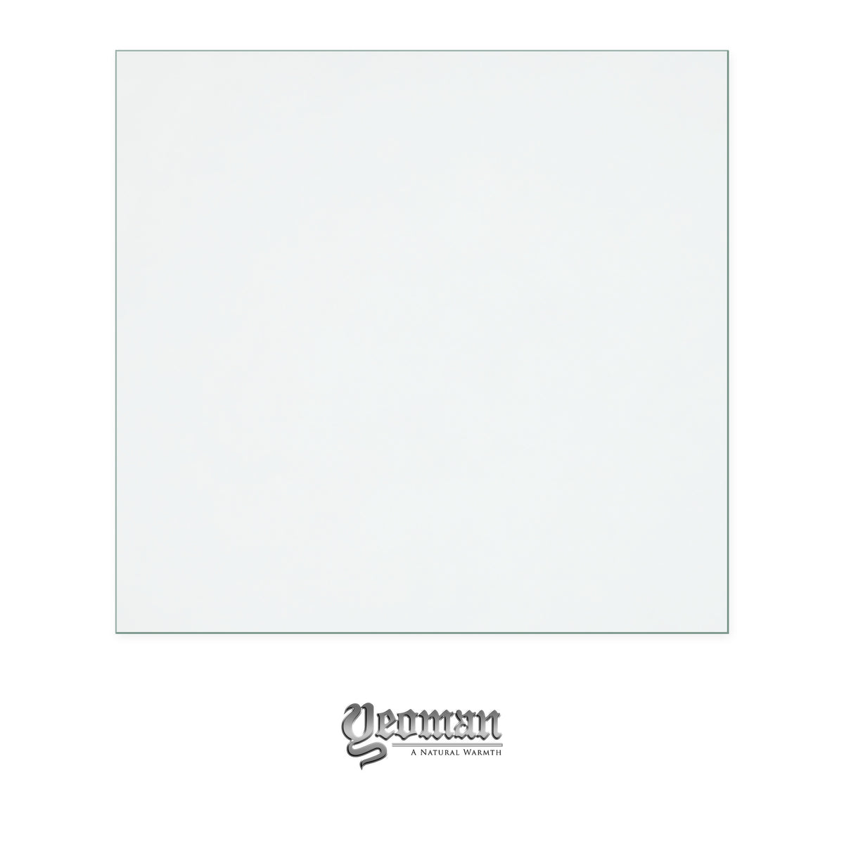 Yeoman CL3 replacement stove glass, 255 mm high x 268 mm wide, 4 mm thick