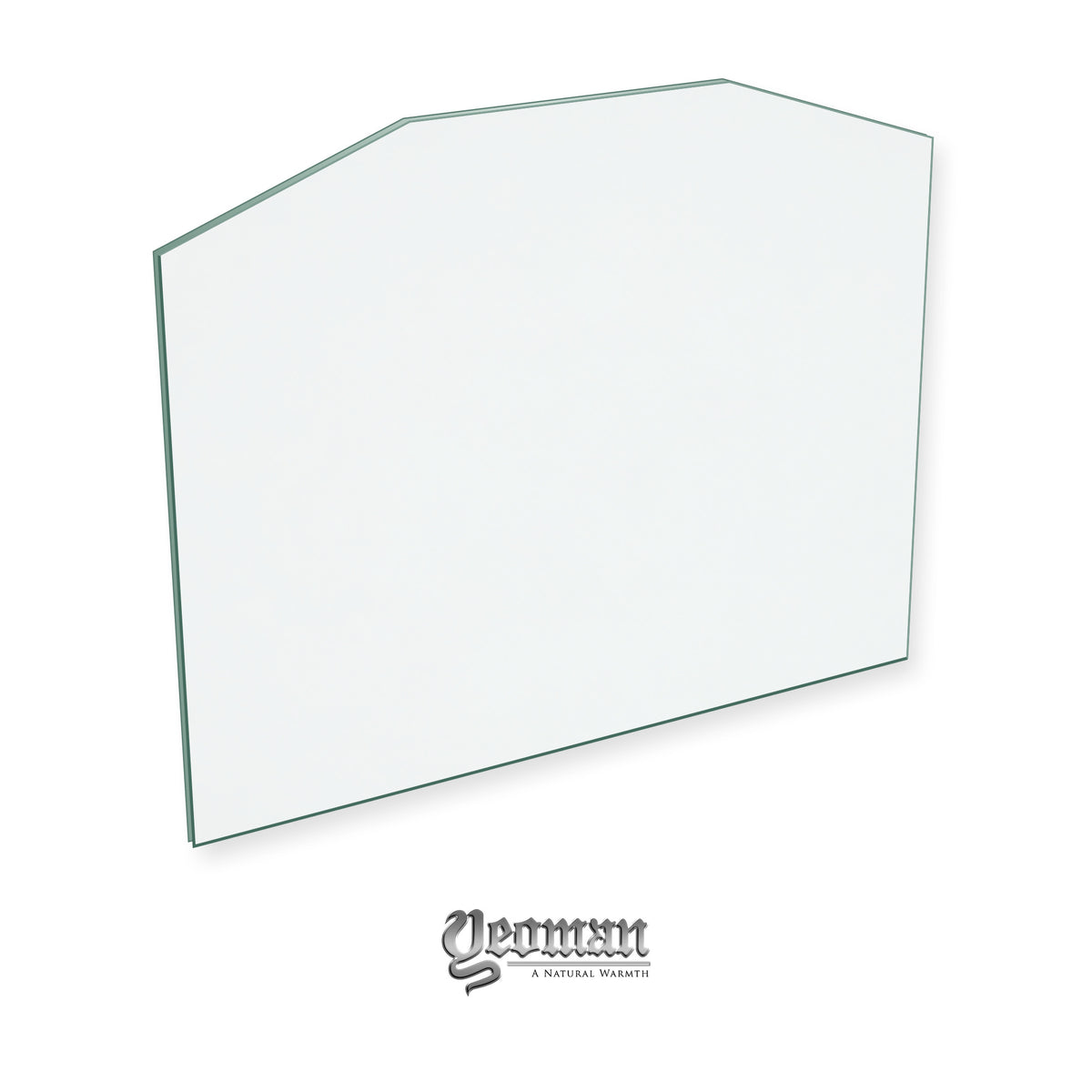 Yeoman Dart replacement stove glass, 218 mm high x 273 mm wide, 4 mm thick