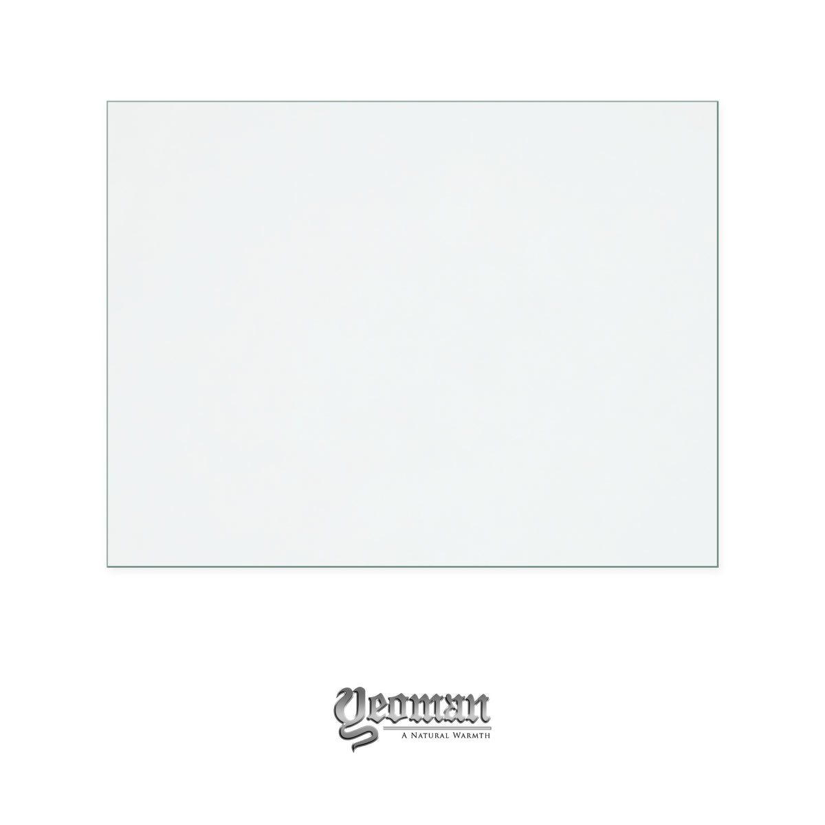 Yeoman Elegance replacement stove glass, 247 mm high x 324 mm wide, 4 mm thick