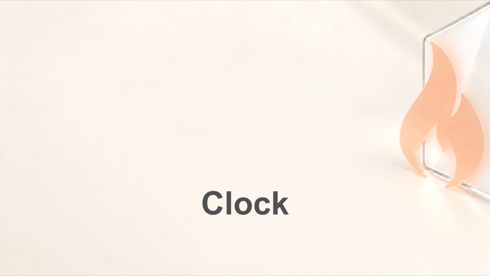 Clock Stove Glass