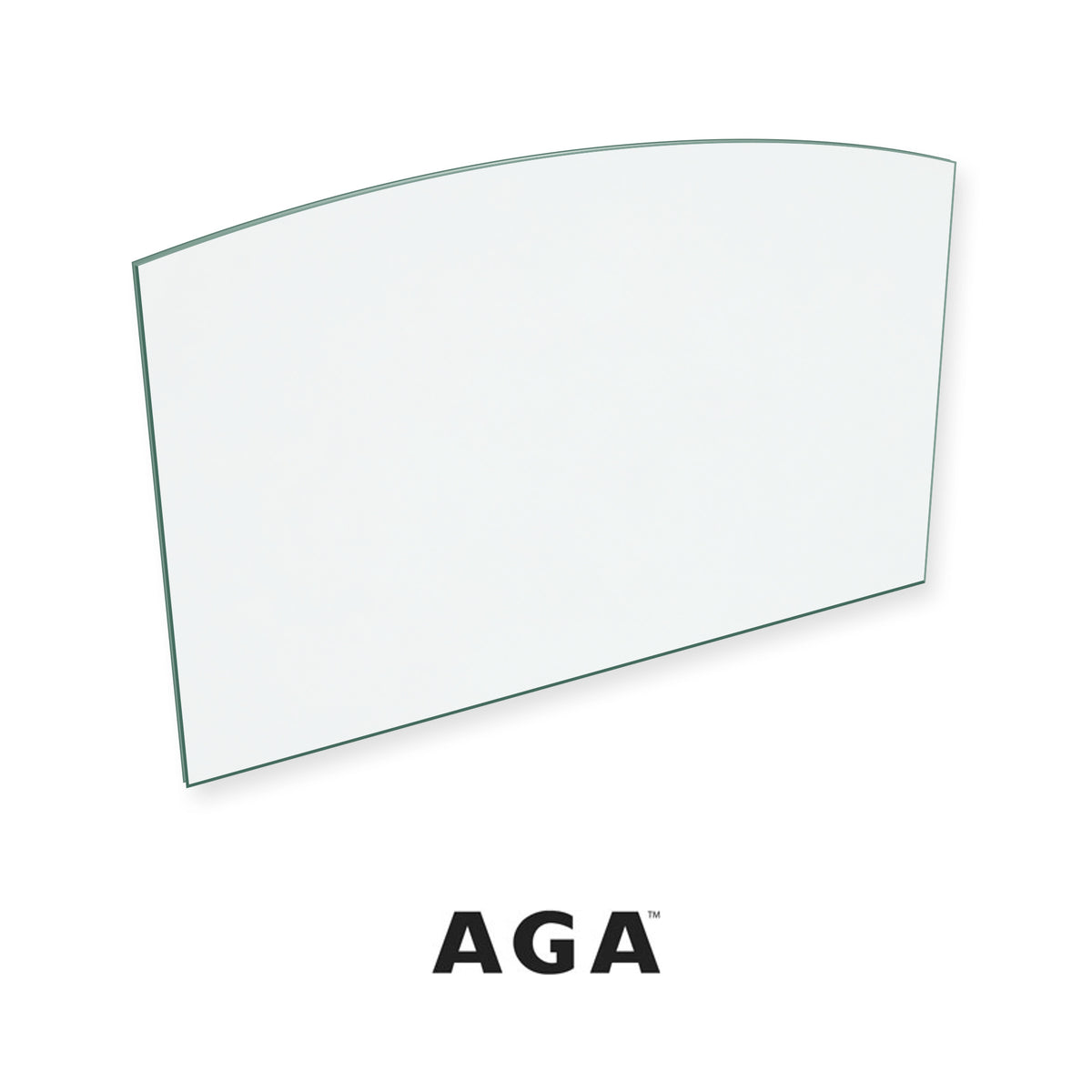 AGA Coalbrookdale Berrington replacement stove glass, 267 mm high x 428 mm wide, 5 mm thick