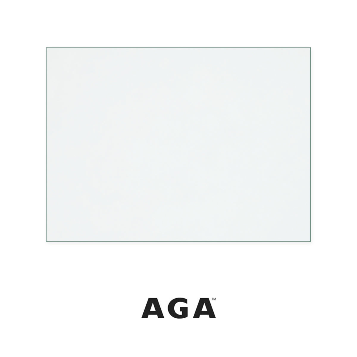 AGA/Coalbrookdale New Much Wenlock replacement stove glass, 250 mm high x 340 mm wide, 5 mm thick