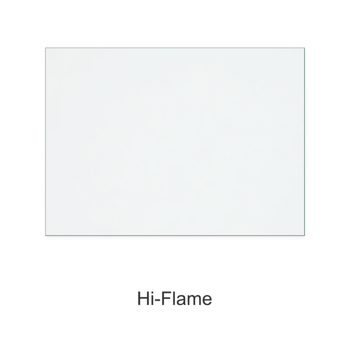 Hi-Flame Alpha 3 (AL910) replacement stove glass, 290 mm high x 400 mm wide, 4 mm thick