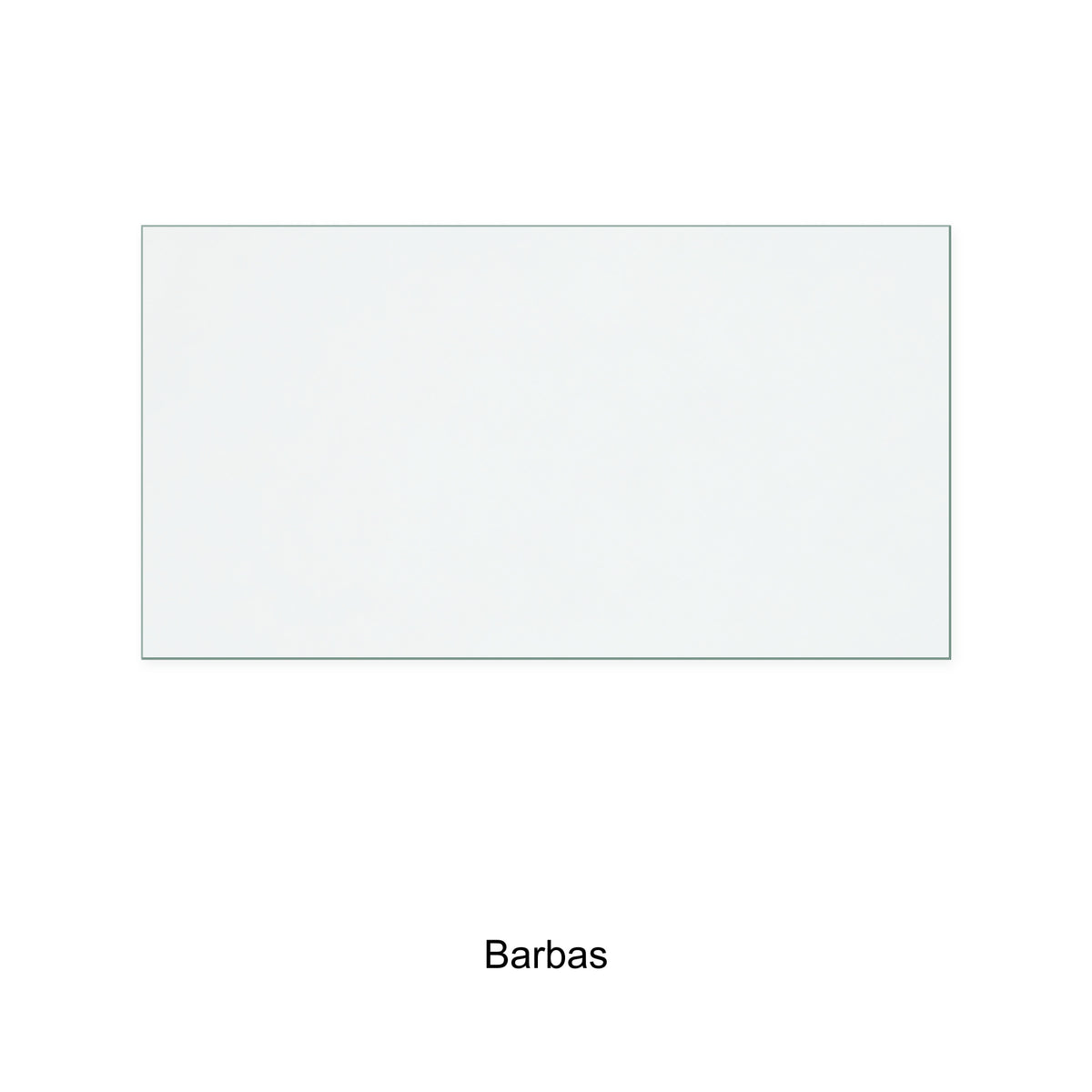Barbas Unica 70 replacement stove glass, rectangular