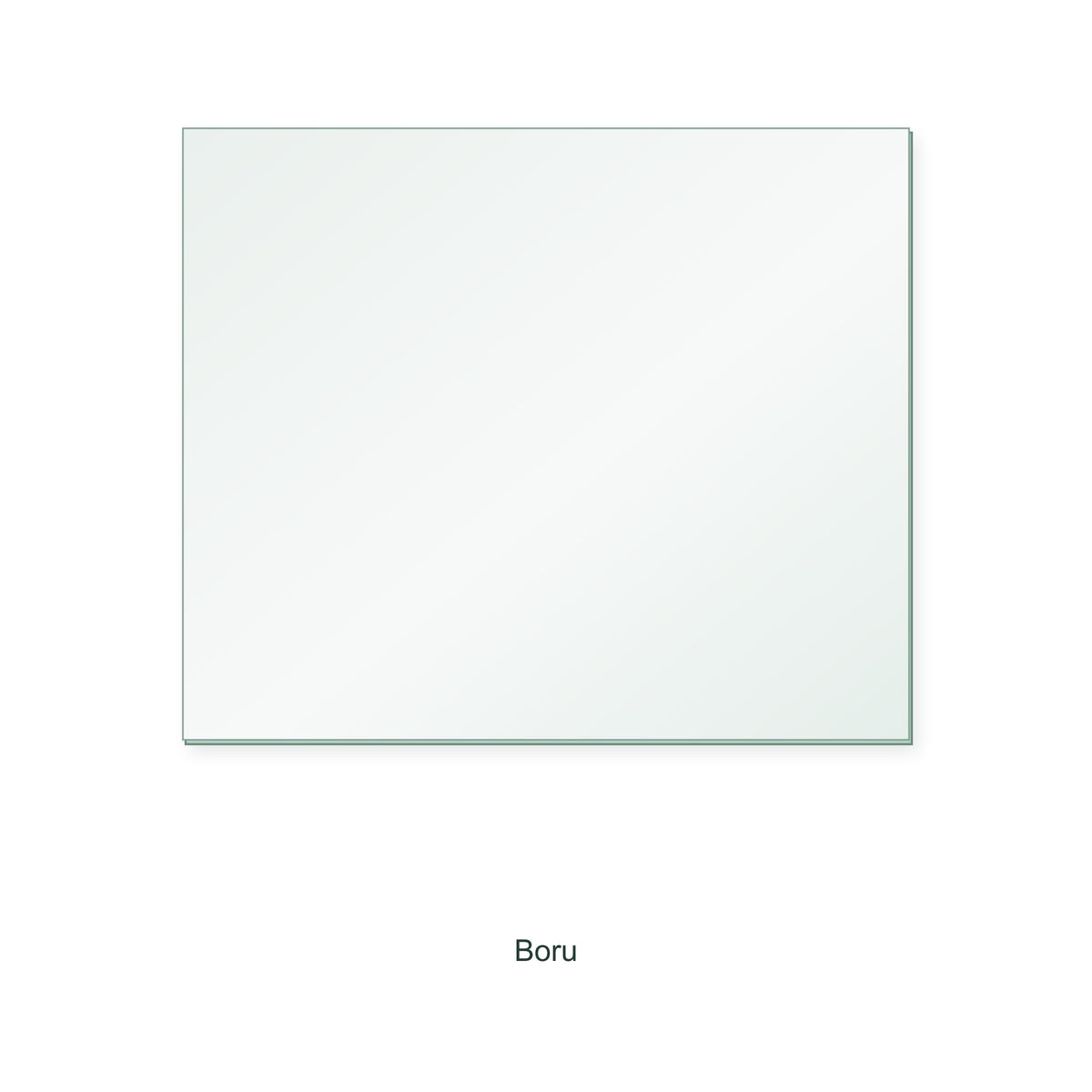 Boru Fiachra (Inset) replacement stove glass, rectangle