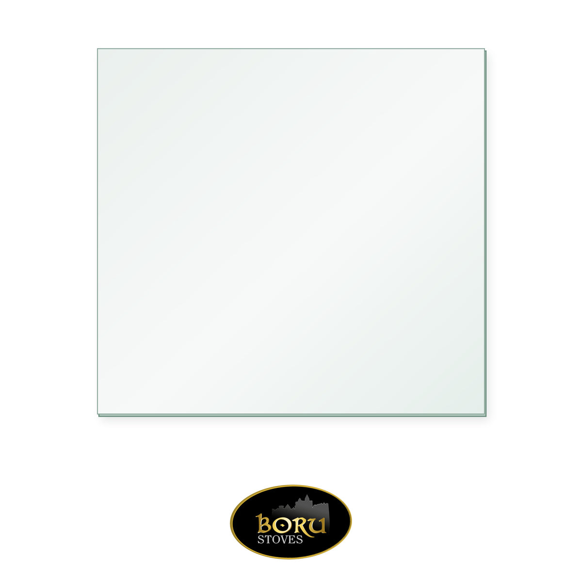 Boru Fiachra freestanding replacement stove glass, rectangle