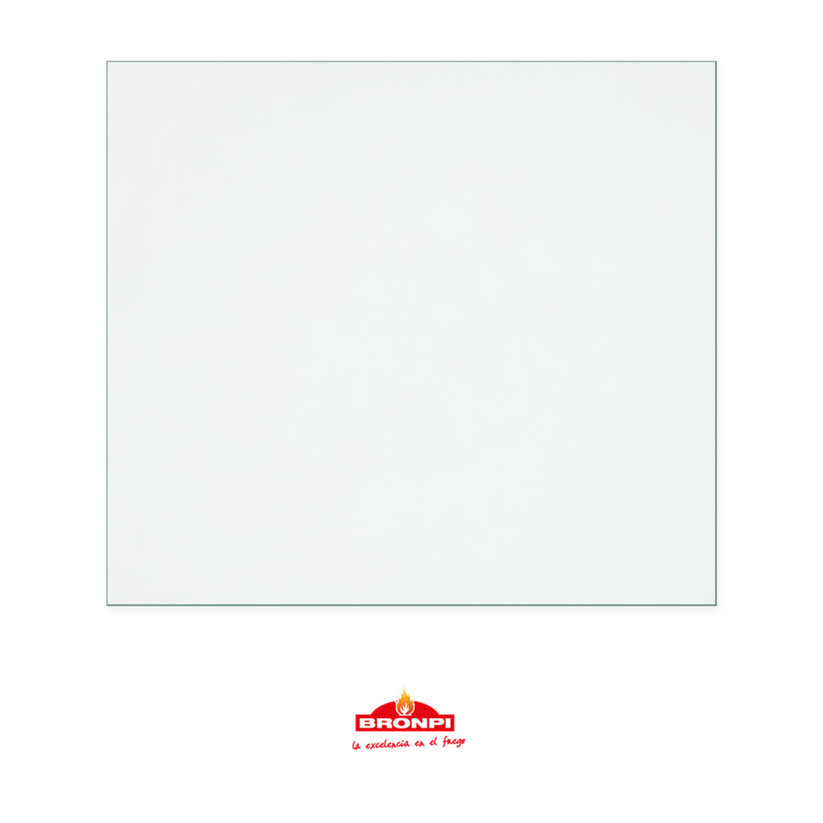 Bronpi Eco3 replacement stove glass, rectangular