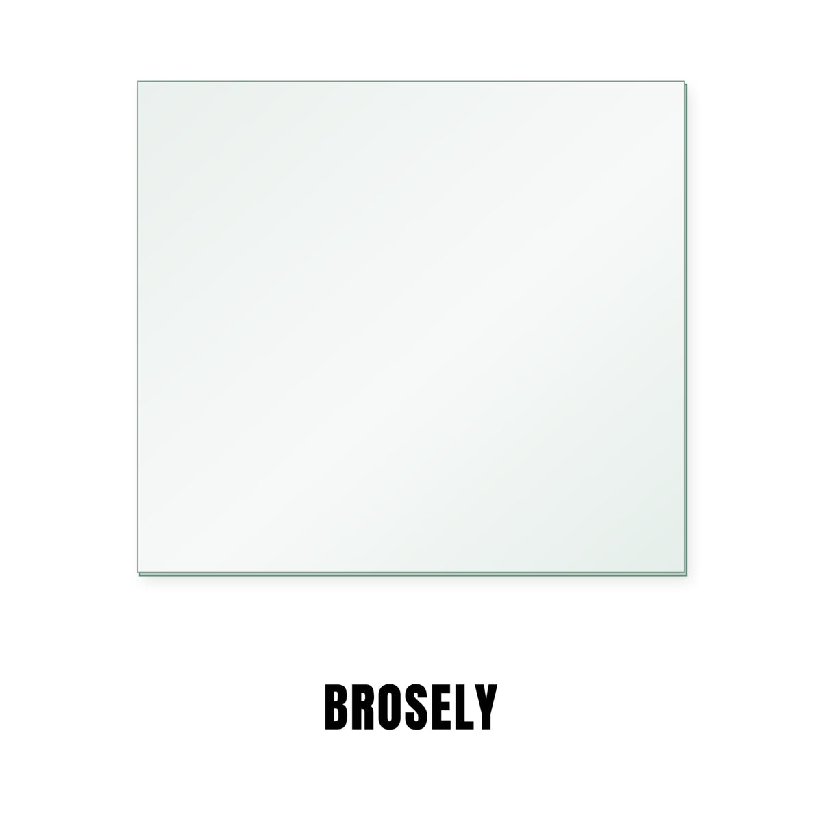 Broseley Desire replacement stove glass, rectangle