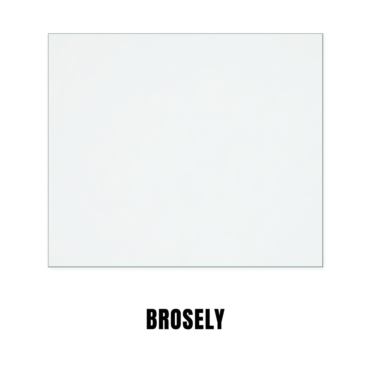 Broseley Evolution 5 Inset replacement stove glass, rectangle