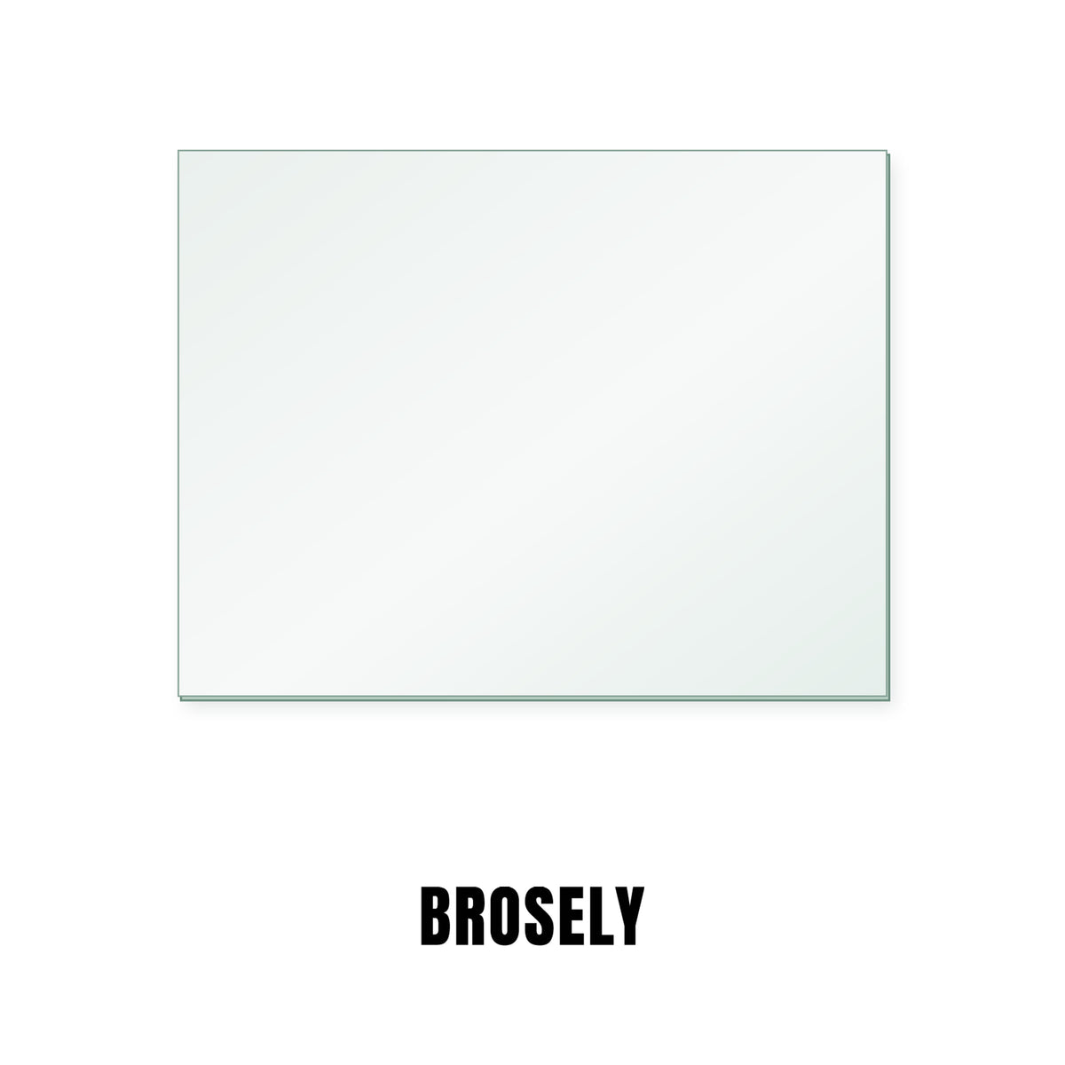 Broseley Evolution 5 replacement stove glass, rectangle