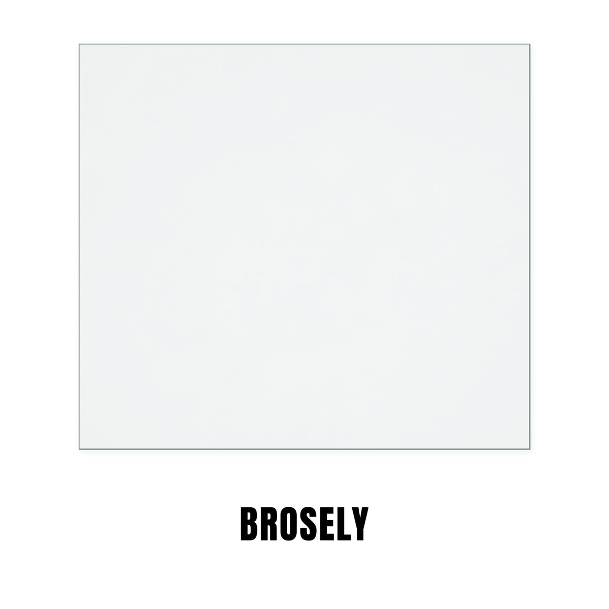 Broseley Hereford 5 replacement stove glass, rectangle