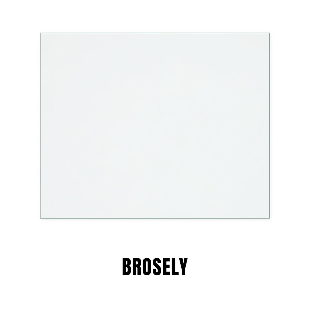 Broseley Ignite 7 (395 x 319 mm) replacement stove glass, 319 mm high x 395 mm wide, 4 mm thick