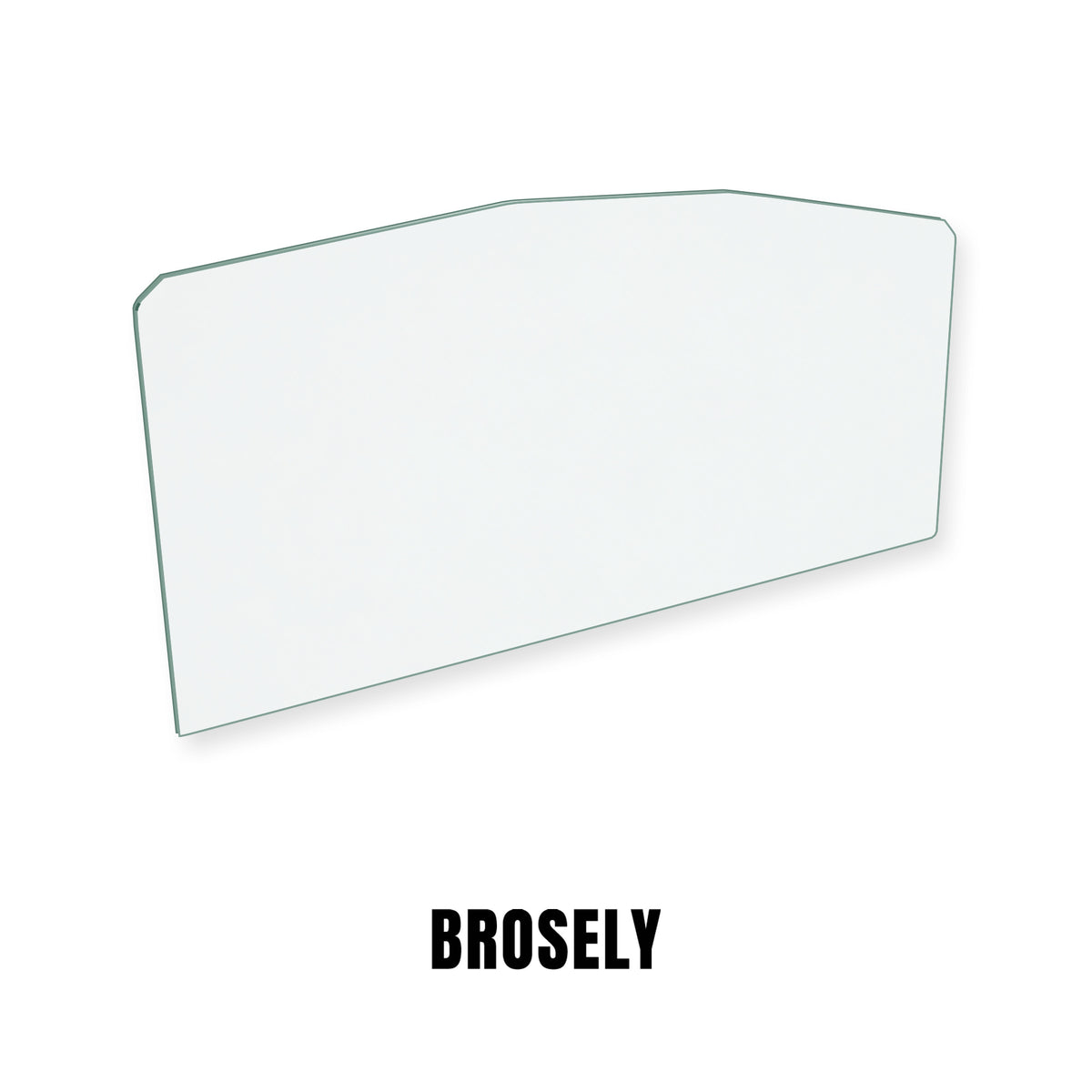 Broseley Monterrey 7 replacement stove glass, shaped