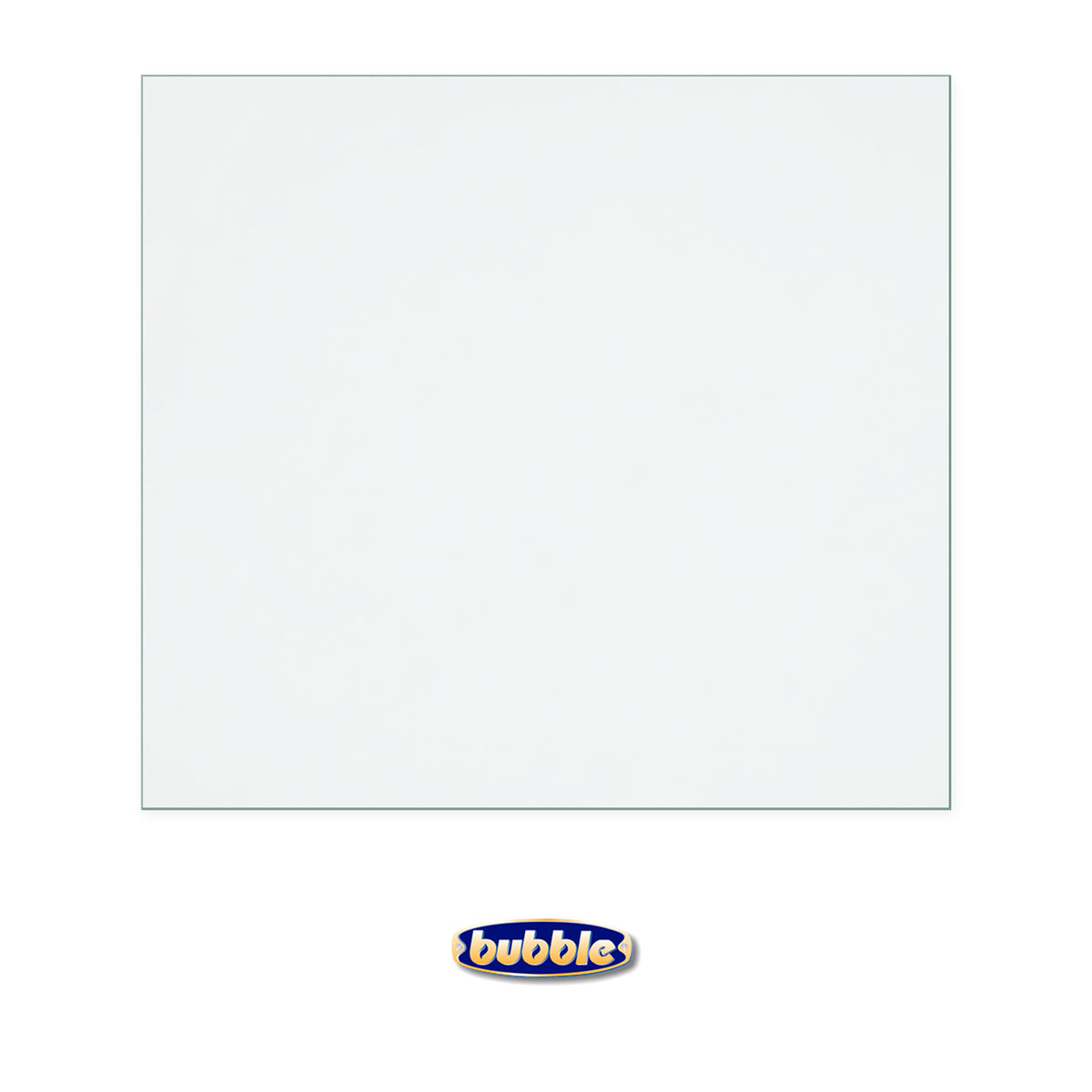 Bubble Cooker Fire replacement stove glass, rectangle