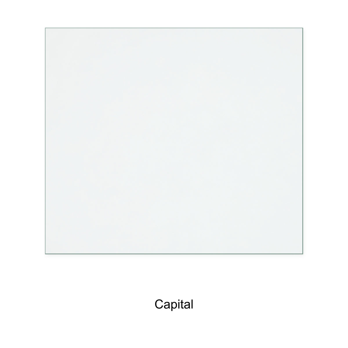 Capital Essence replacement stove glass, rectangle