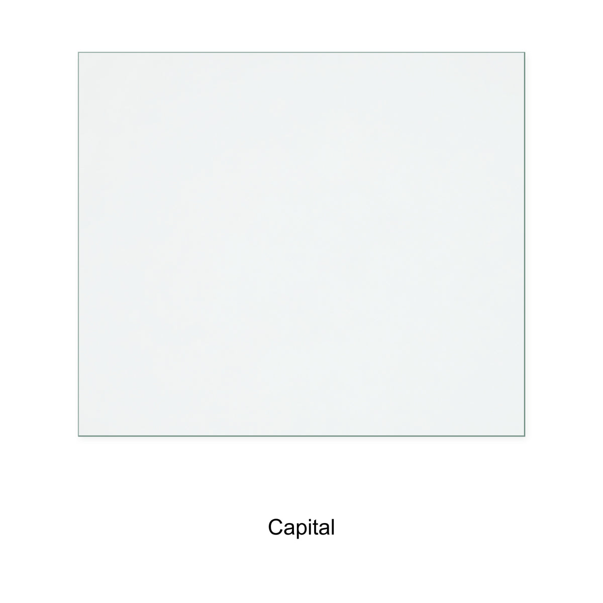 Capital Sirius 405 Cleanburn replacement stove glass, rectangle