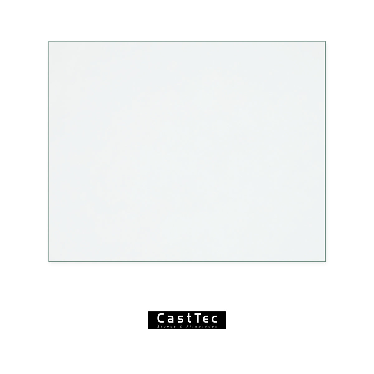 Cast Tec T5 replacement stove glass, rectangle