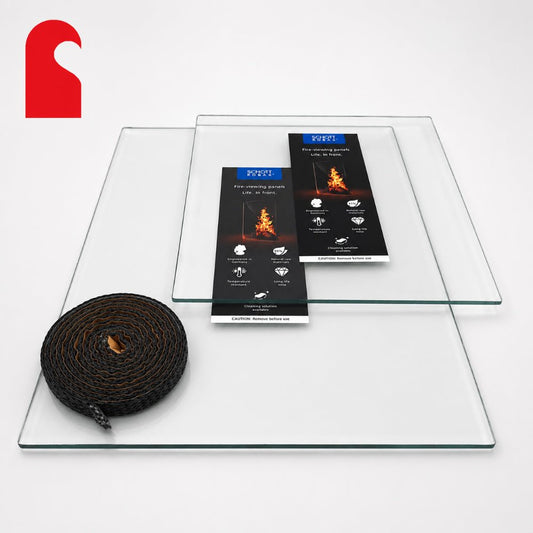 Charnwood All Ranges & Models Replacement Stove Glass with Seal - StoveSpareGlass