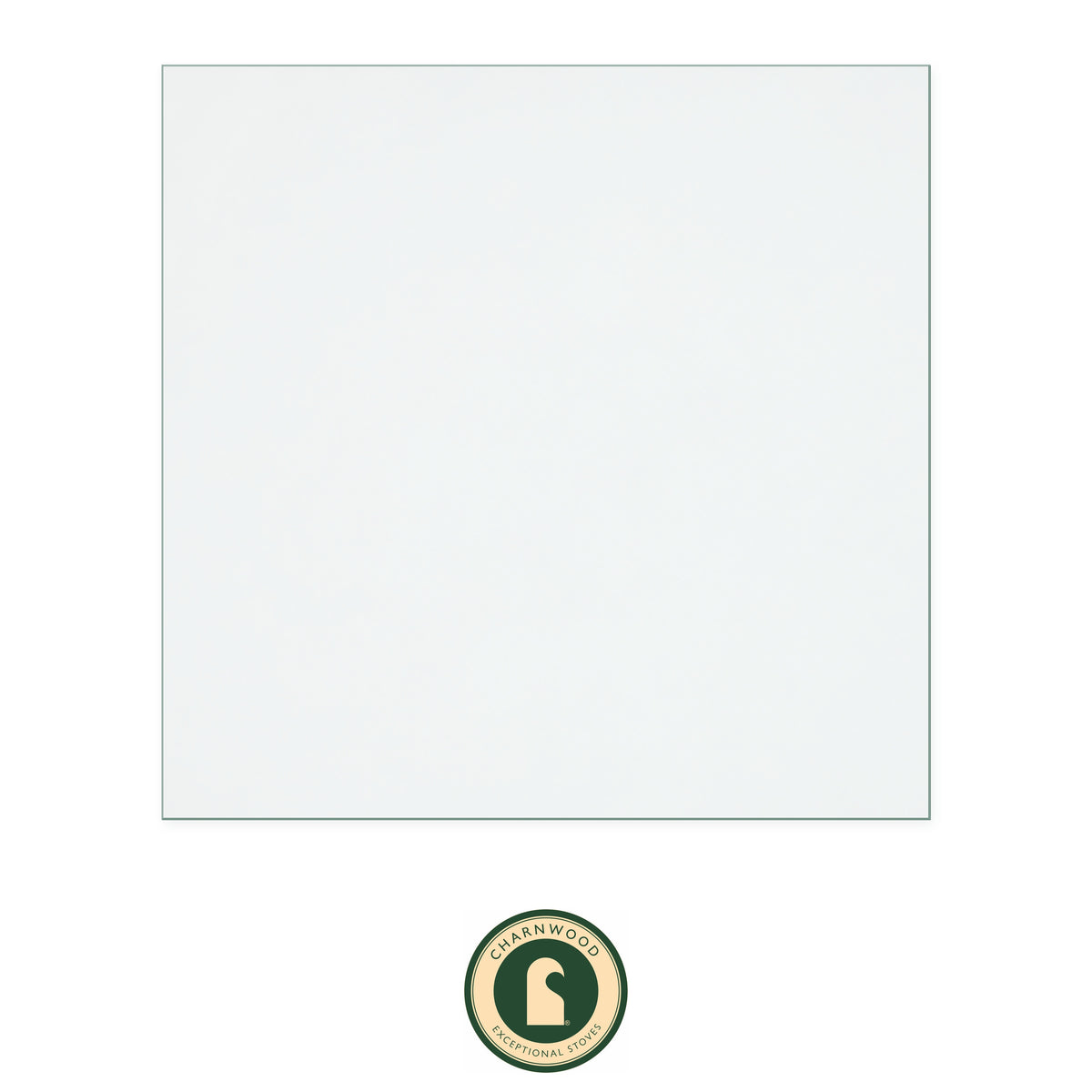 Charnwood C4 replacement stove glass, 275 mm high x 280 mm wide