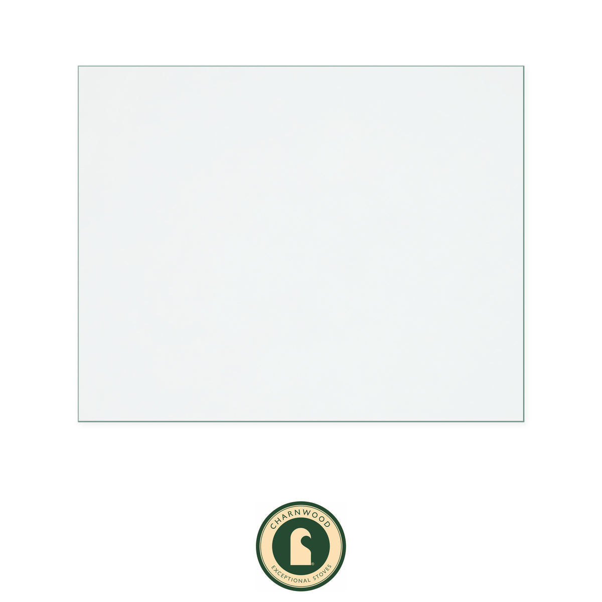 Charnwood CW50I replacement stove glass, 162 mm high x 203 mm wide, 4 mm thick