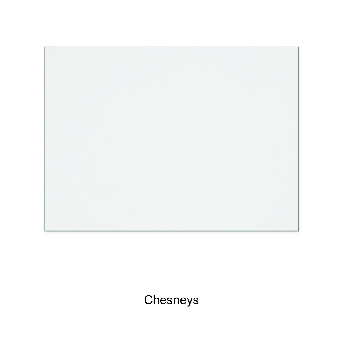 Chesneys 8kW replacement stove glass, 288 mm high x 397 mm wide, 4 mm thick