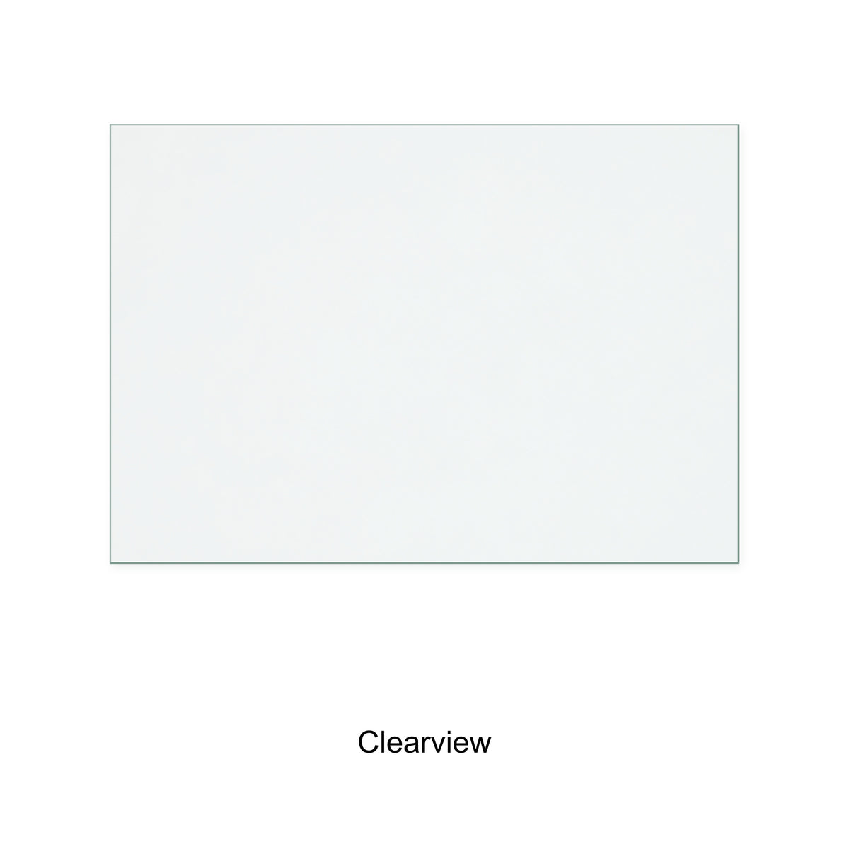 Clearview 750 replacement stove glass, 224 mm high x 321 mm wide, 4 mm thick