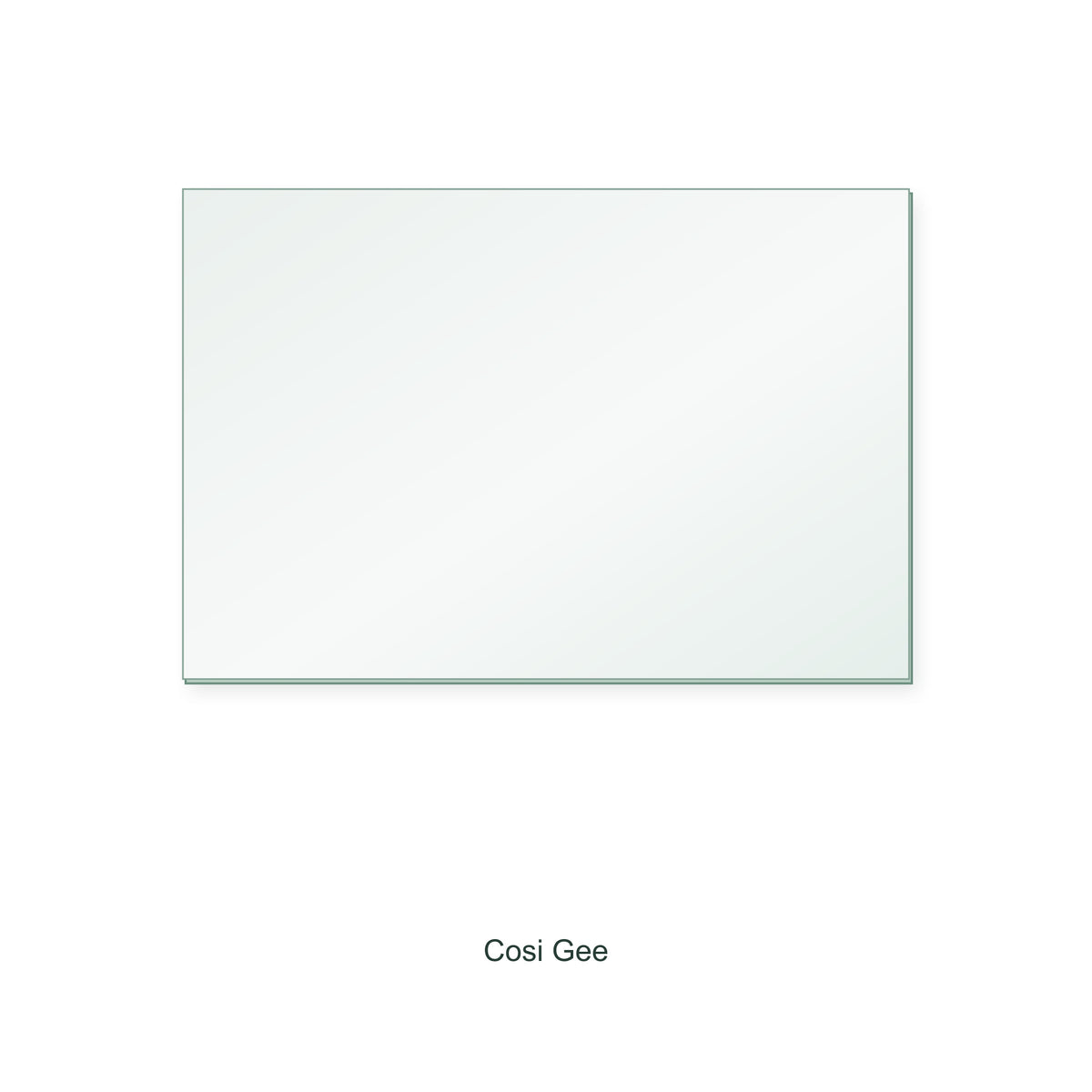 Cosi Gee Cosy Fire 22 replacement stove glass, rectangle