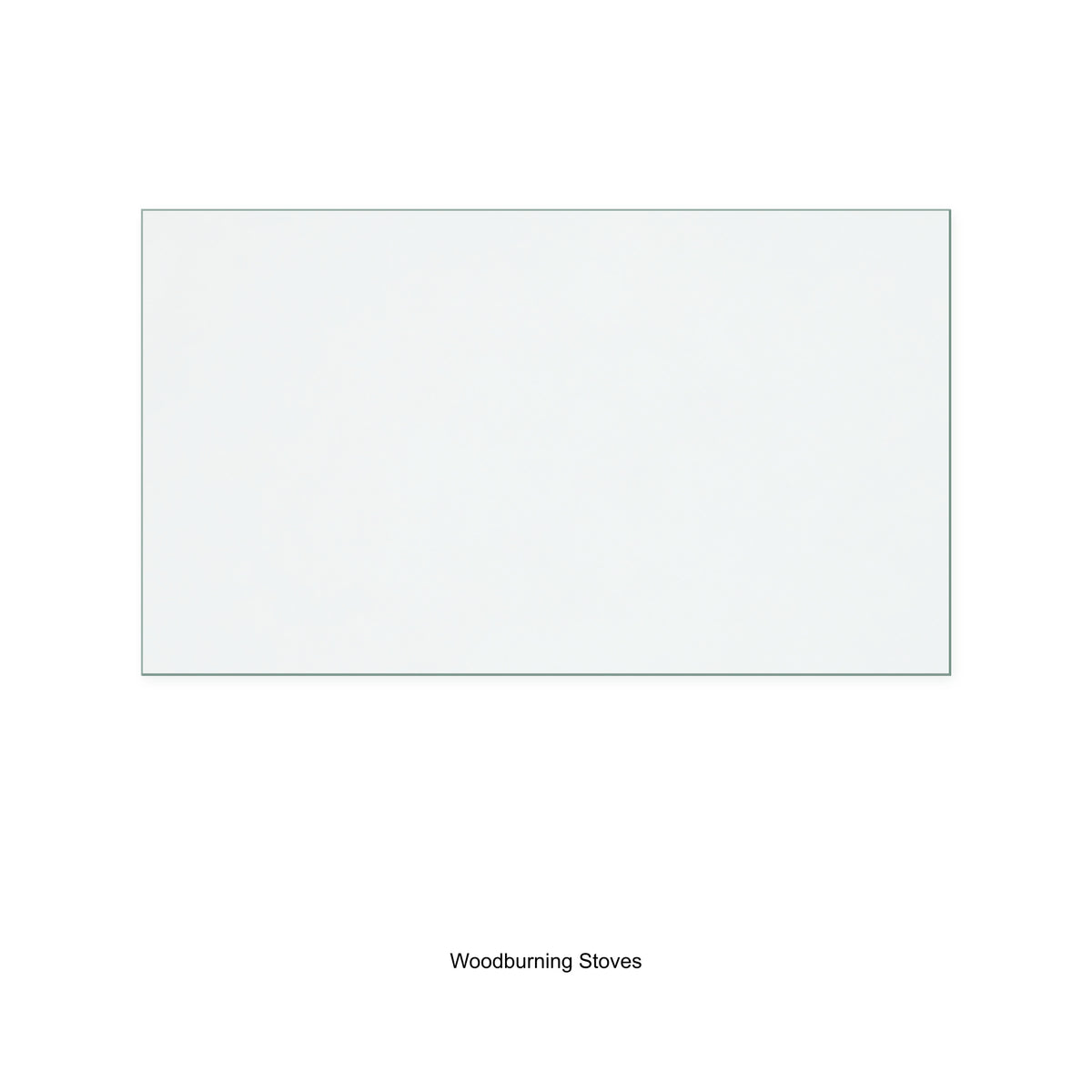 Woodburning Stoves Butler replacement stove glass, 111 mm high x 193 mm wide, 4 mm thick