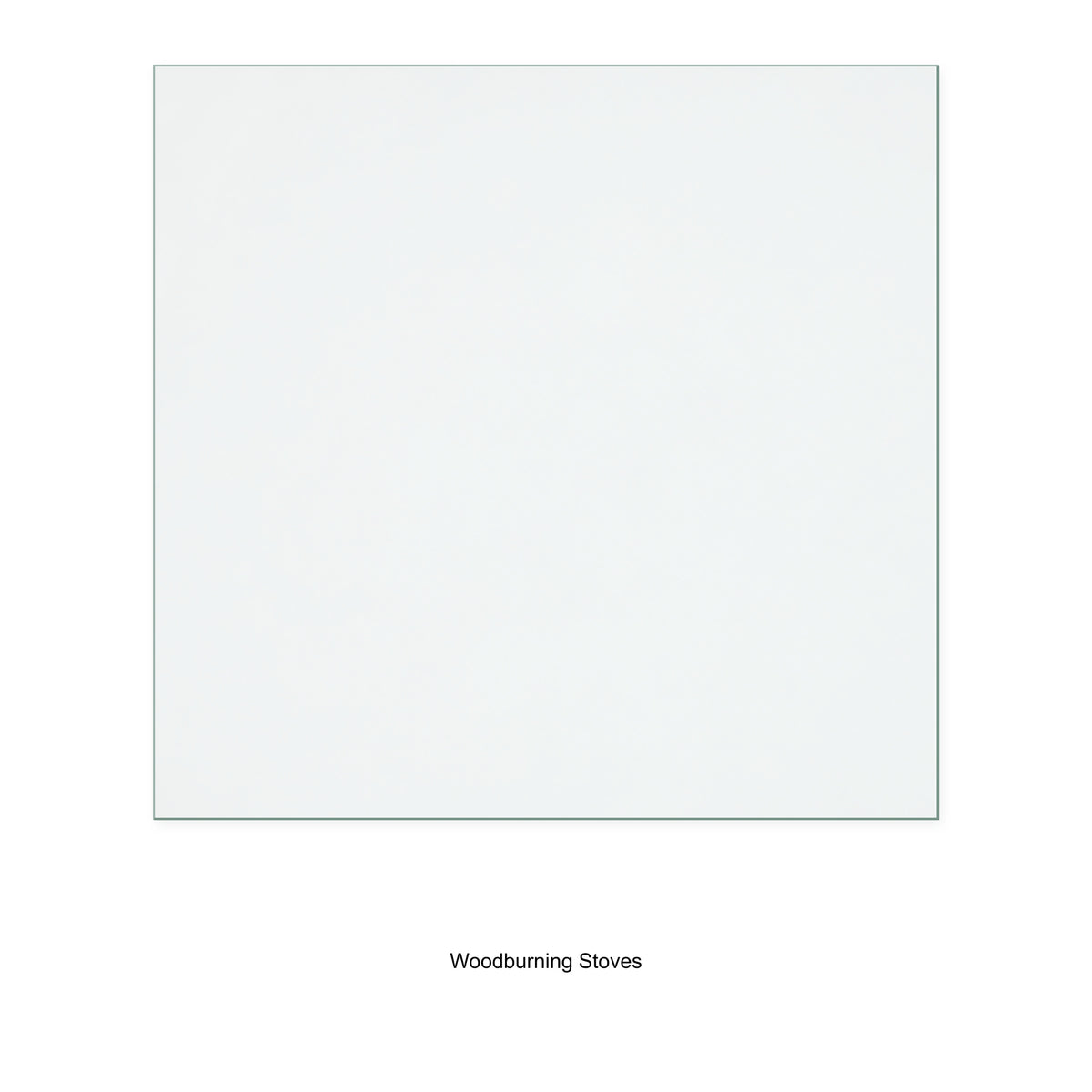 Woodburning Stoves Cottage MK2 replacement stove glass, 270 mm high x 281 mm wide, 4 mm thick
