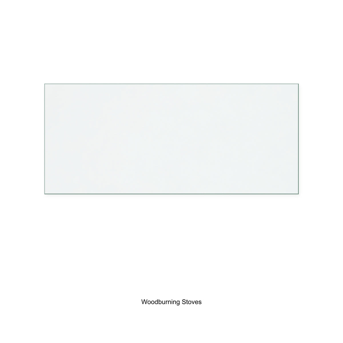 Woodburning Stoves Country Kiln 3 replacement stove glass, 177 mm high x 408 mm wide, 4 mm thick