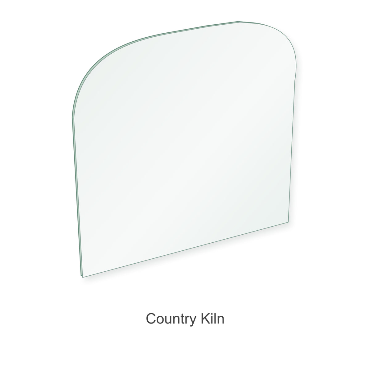 Country Kiln 701 replacement glass, 252 x 236 mm, 4 mm thick