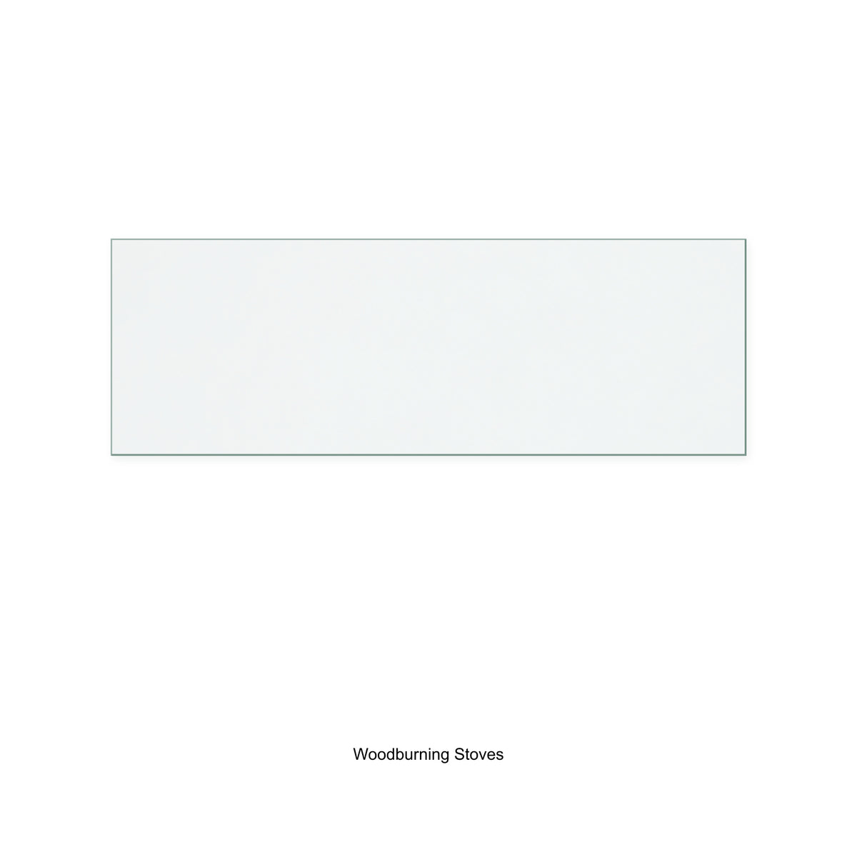 Woodburning Stoves Country Kiln K27 (Side Panel) replacement stove glass, 85 mm high x 250 mm wide, 4 mm thick