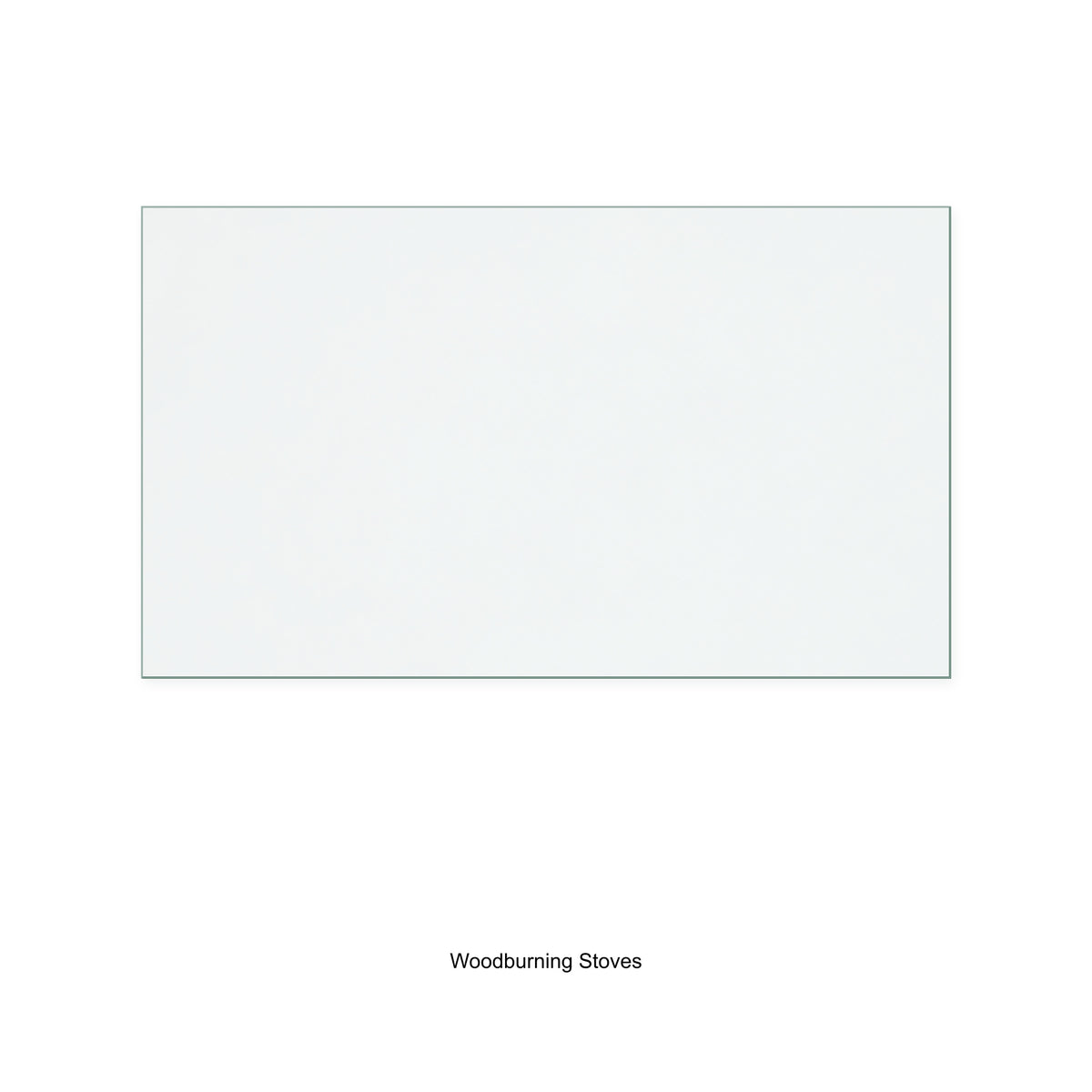 Woodburning Stoves Inglewood replacement stove glass, 113 mm high x 194 mm wide, 4 mm thick