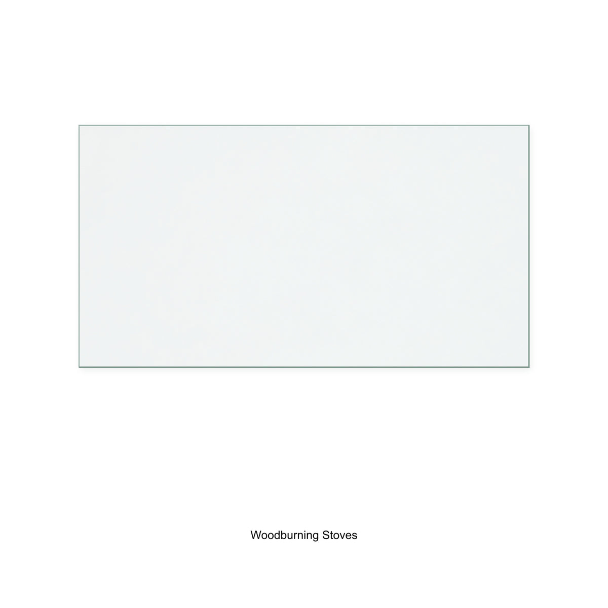 Woodburning Stoves Woodmaster 1 replacement stove glass, 200 mm high x 372 mm wide, 4 mm thick