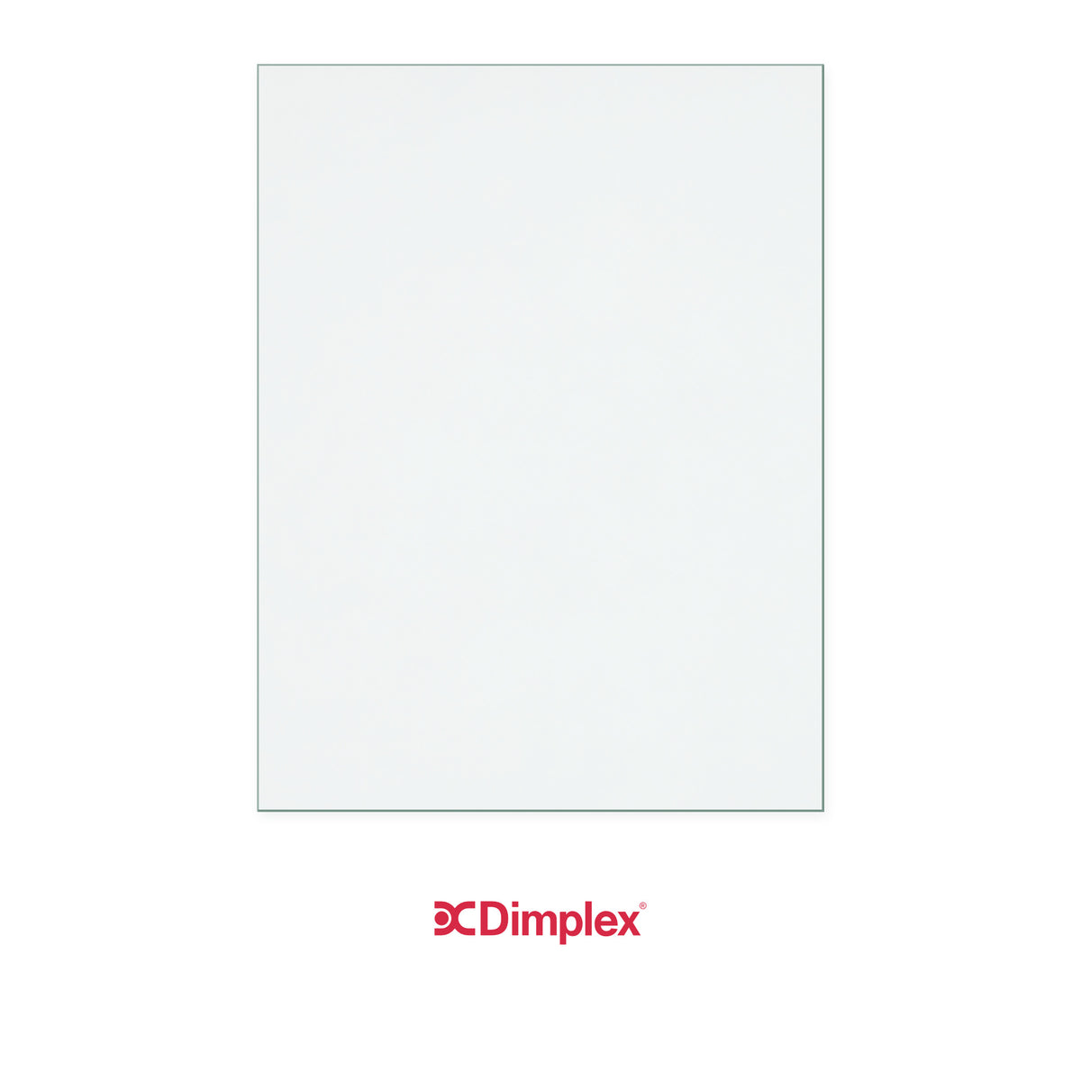 Dimplex Langbrook replacement stove glass, 355 mm high x 269 mm wide, 4 mm thick