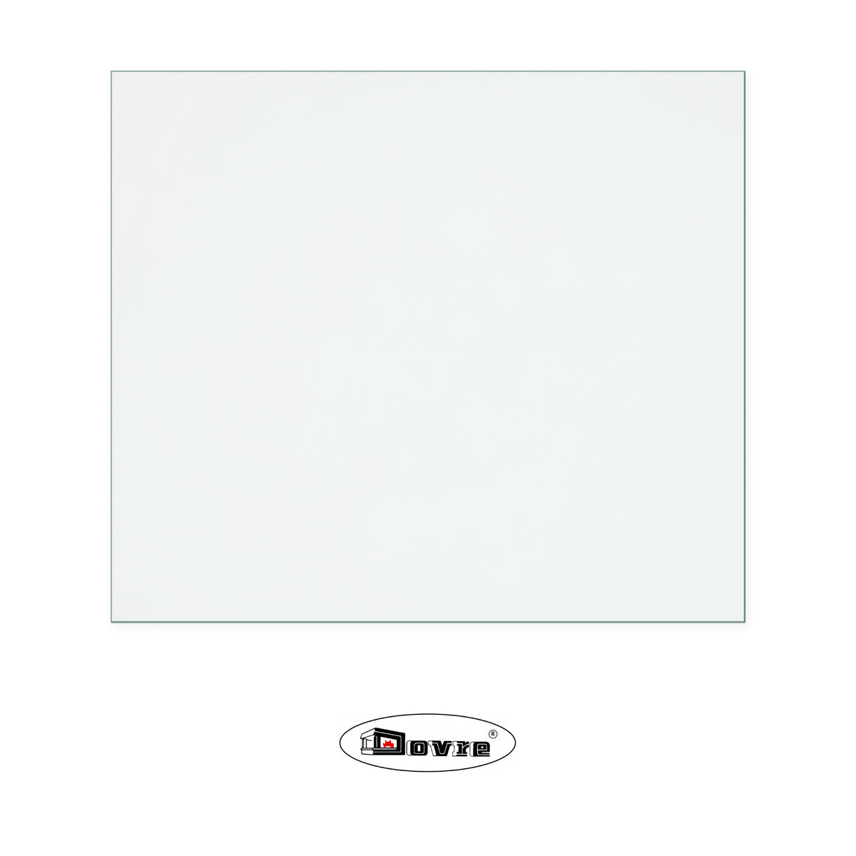 Dovre 2000 Mini Small replacement glass, 100 mm high x 115 mm wide, 4 mm thick