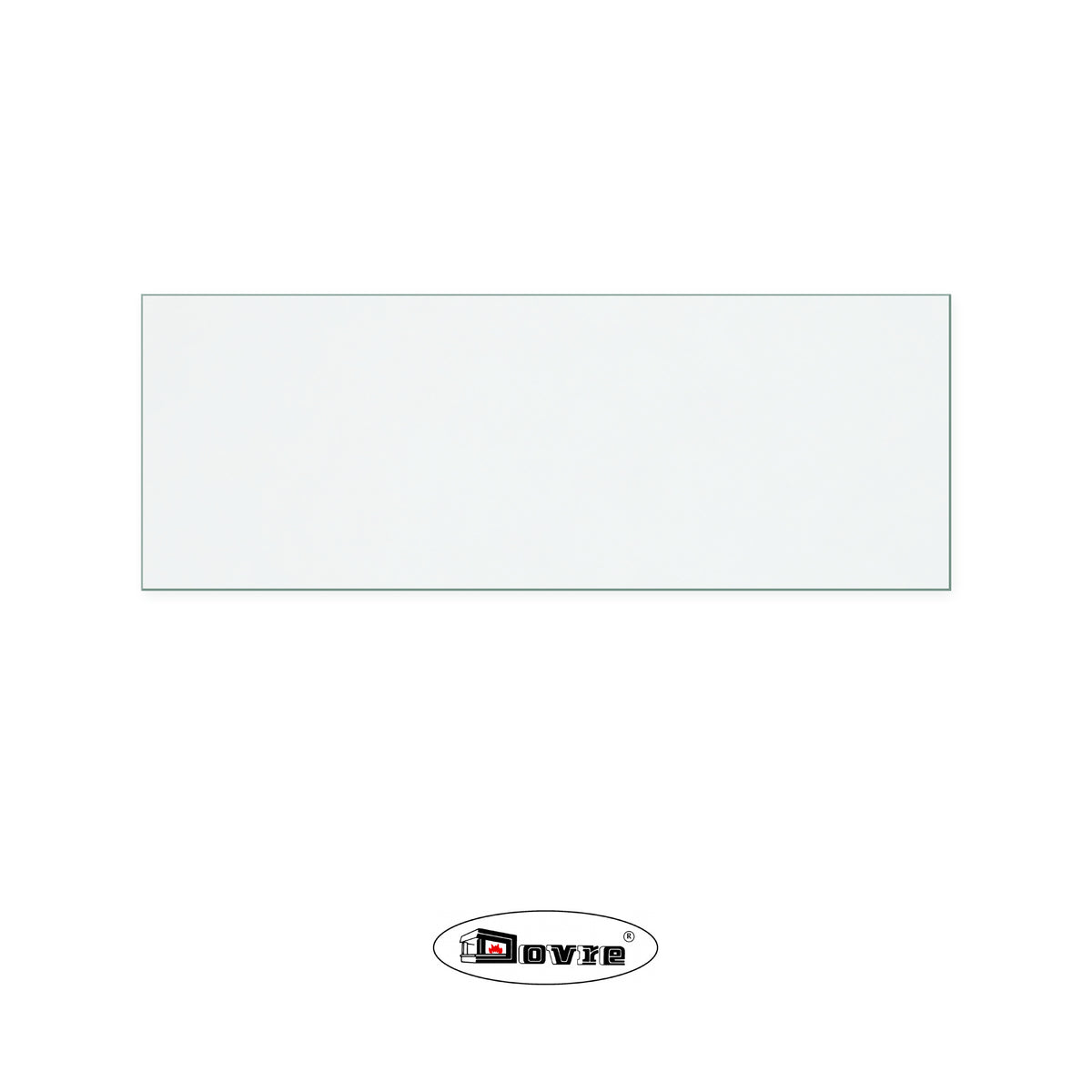 Dovre 2700 GLS replacement stove glass, 135 mm high x 370 mm wide, 4 mm thick