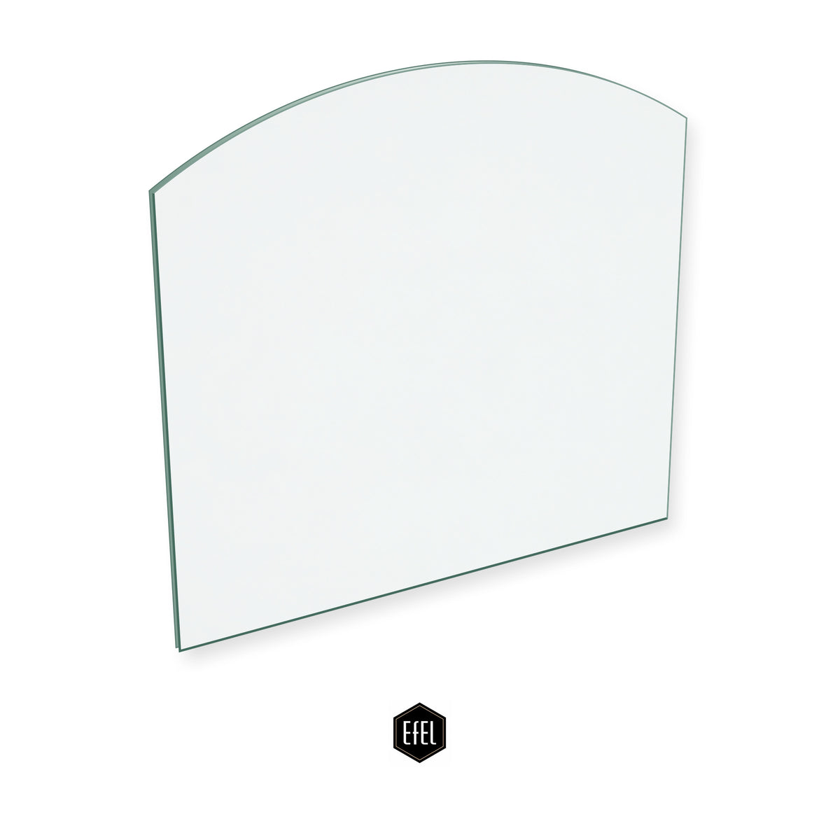 Efel Harmony 5 replacement stove glass, 248 mm high x 268 mm wide