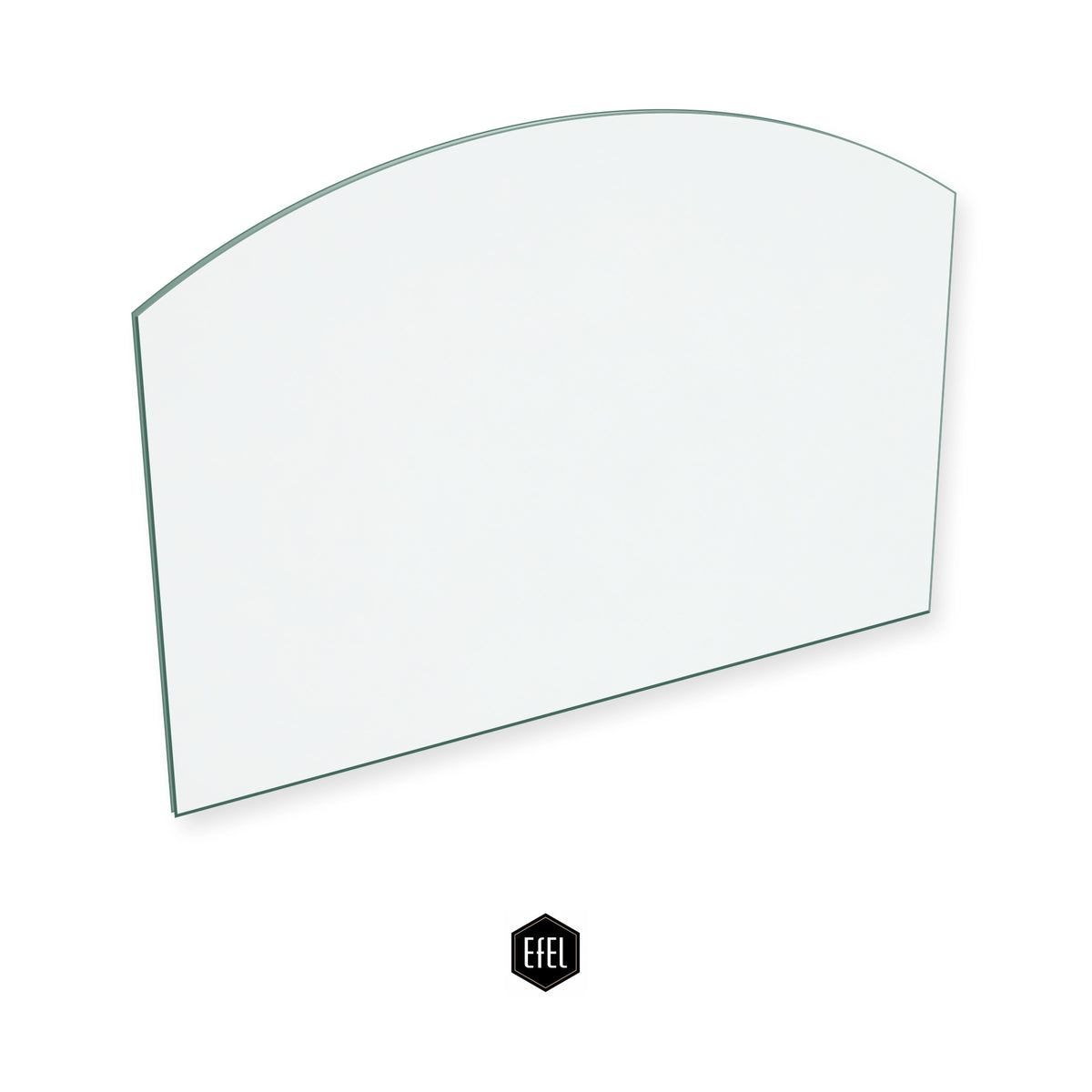 Efel Harmony Mk 1 Oil replacement stove glass, 244 mm high x 355 mm wide