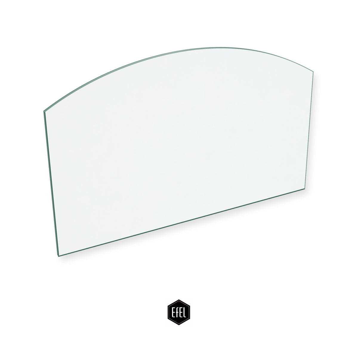 Efel Harmony Mk 2 Oil replacement stove glass, 255 mm high x 420 mm wide